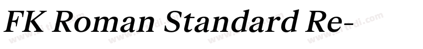 FK Roman Standard Re字体转换